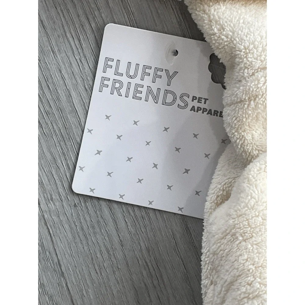 NEW Fluffy Friends - Cute Polar‎ Bear Dog Pet Animal Warm Comfy Costume - Size L